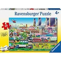Kliknite za detalje - Ravensburger puzzle Dečije puzle - 60 - 1:1 - Busy Neighborhood -  60 delova RA09630