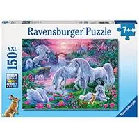 Kliknite za detalje - Ravensburger puzzle Dečije puzle - XXL - Jednorozi - Unicorns At Sunset 150 delova RA10021
