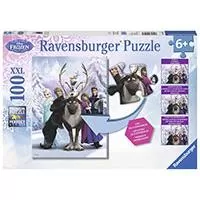 Kliknite za detalje - Ravensburger puzzle Dečije puzle - XXL - Disney - Frozen - Difference Hidden Changes - Skrivene razlike  100 delova RA10557