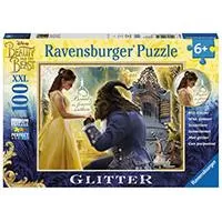Kliknite za detalje - Ravensburger puzzle Dečije puzle - XXL - Glitter puzzle - Disney - Beauty and The Beast - Lepotica i zver   100 delova RA10960