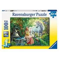 Kliknite za detalje - Ravensburger puzzle Dečije puzle - XXL - Jednorozi - Princess And Unicorn 100 delova RA10559