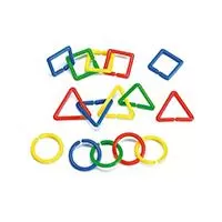 Kliknite za detalje - Set od 500 karika raznih geometrijskih oblika 14120