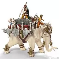 Kliknite za detalje - Schleich Dodatak za borbenog slona - sedlo i ratnici 42079 