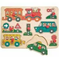 Kliknite za detalje - Woodyland Puzle uklapalica Automobili 90066
