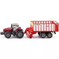Kliknite za detalje - Siku Traktor Massey Ferguson sa prikolicom 1987