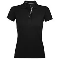 Kliknite za detalje - Sols Ženska majica sa kragnom i kratkim rukavima vel. L Portland Women Black 00575