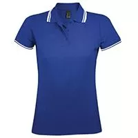 Kliknite za detalje - Sols Pasadena Ženska majica sa kragnom vel. L Royal Blue/White 00578