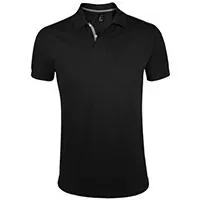 Kliknite za detalje - Sols Portland Muška majica sa kragnom vel. L Black 00574
