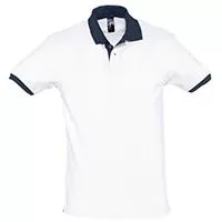 Kliknite za detalje - Muška majica sa kragnom veličina XL Sols Prince White/French Navy 11369
