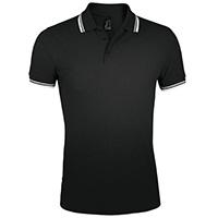 Kliknite za detalje - Polo majica za muškarce veličina M Sols Pasadena Black/White 00577