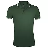 Kliknite za detalje - Polo majica za muškarce veličina L Sols Pasadena Forest Green/White 00577