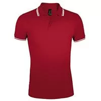 Kliknite za detalje - Polo majica za muškarce veličina XXL Sols Pasadena Red/White 00577