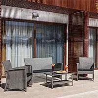 Kliknite za detalje - Baštenska Garnitura od PE Ratana Cordoba Grey