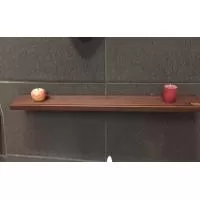 Kliknite za detalje - Polica etažer za kupatilo - tikovina 52 cm