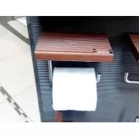 Kliknite za detalje - Držač toalet papira na tikovini