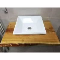 Kliknite za detalje - Drvena ploča za lavabo od tikovine