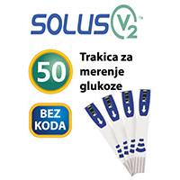 Kliknite za detalje - Test trake za merač glukoze u krvi SOLUS V2 pakovanje 50 kom