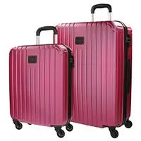 Kliknite za detalje - Pepe Jeans Putni koferi polikarbonat 55cm/67cm Color Stripes Fucsia 74879