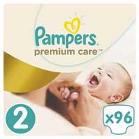 Kliknite za detalje - Pelene Pampers Premium Care JP2 mini 3-6kg 96 kom.