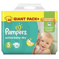 Kliknite za detalje - Pelene Pampers Active GBag Plus 5 Junior 11-18kg 88 kom.