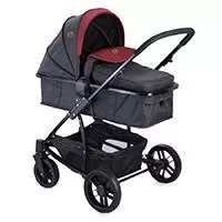 Kliknite za detalje - Lorelli Kolica za bebe S500 Set Black and Red