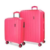 Kliknite za detalje - Movom Komplet tvrdih kofera 55cm i 65cm Wood Fuchsia 53195