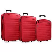 Kliknite za detalje - Movom Roll Road Komplet tri kofera 55 - 65 - 75cm Nairobi Red 53294