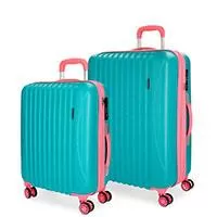 Kliknite za detalje - Komplet dva ABS kofera Movom Circus Turquoise 54295