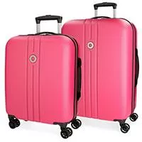 Kliknite za detalje - Komplet dva ABS kofera 55/70cm Movom Riga Fuchsia 54395