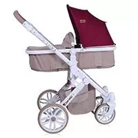 Kliknite za detalje - LORELLI Kolica za bebe LUNA Set 2 u 1 Beige and Red