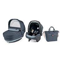 PEG-PEREGO Set modular - korpa-autosedište-torba za mamu ELITE Blue Denim