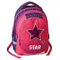 Kliknite za detalje - Ranac za školu Play Maxx - Pink Star