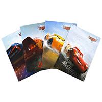 Male sveske u široke linije 10 komada - Disney Cars
