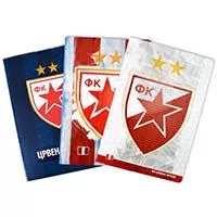 Kliknite za detalje - Male sveske u široke linije 10 komada - FK Crvena Zvezda