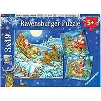 Kliknite za detalje - 3u1 Puzzle Ravensburger - Novogodišnje čarolije 08032
