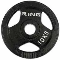 Kliknite za detalje - Olimpijski liveni teg sa hvatom 10kg Ring PL14-10