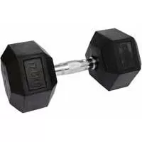 Kliknite za detalje - Bučica gumirane HEX 1x17,5kg RING DB6101-17,5