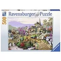 Kliknite za detalje - Slagalica 500 delova - Kuća na brdu - Ravensburger 14806