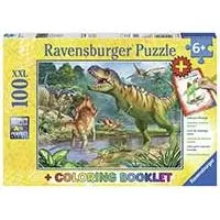 Kliknite za detalje - Slagalica 100 delova + bojanka - Svet dinosaurusa - Ravensburger 13695