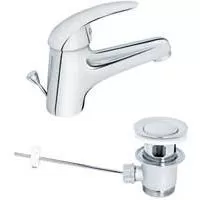 Kliknite za detalje - Rosan Baterija za lavabo sa metalnim odlivnim ventilom J301001M