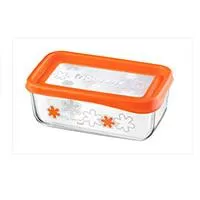 Kliknite za detalje - Posuda staklena Frigoverre Fun 21x13 cm narandžasta 335160N
