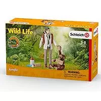 Kliknite za detalje - Schleich Figure Divlje životinje - Veterinarka i orangutan 42353