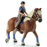 Kliknite za detalje - Schleich Figure - Konji - Haflinger kobila i rekreativni jahač 42113