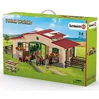 Kliknite za detalje - Schleich Figure - Štala sa konjima i opremom 42195