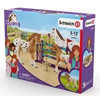 Kliknite za detalje - Schleich Figure - Turnirski trening sa apaluza konjima 42433