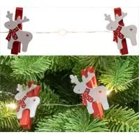 Kliknite za detalje - Dekorativne lampice za novogodišnju jelku Irvasi 20 LED ML22/WW