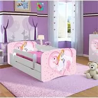 Kliknite za detalje - Dečiji krevet sa fiokom i dušekom Pink Princess 803