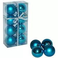 Kliknite za detalje - Ukrasi Za Jelku 8 komada - Kugle 7 cm Tirkizne