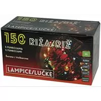 Kliknite za detalje - Novogodišnje lampice - riža 150 multikolor lampica sa funkcijama