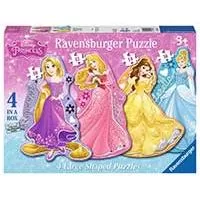 Kliknite za detalje - Ravensburger slagalice 4 u 1 - Disney Princess 07398